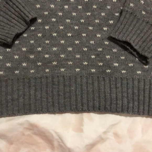 POL Grey Winter Snowflake Fair Isle Sweater - Picture 6 of 10